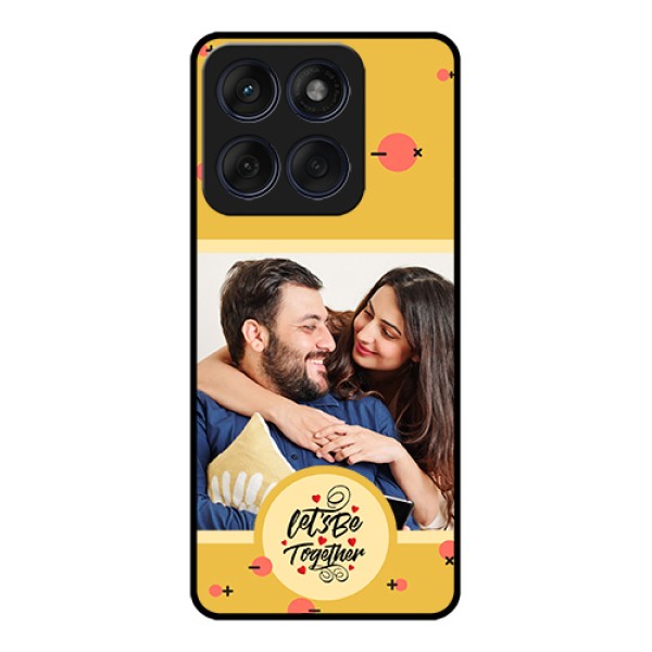 Edge 60 Fusion Custom Glass Phone Case - Lets Be Together Design