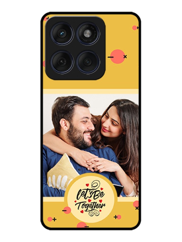 Custom Edge 60 Fusion Custom Glass Phone Case - Lets Be Together Design