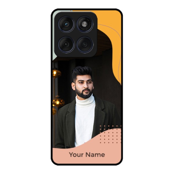 Edge 60 Fusion Custom Glass Phone Case - Tri - Coloured Overlay Design Edge 60 Fusion Custom Glass Phone Case - Tri - Coloured Overlay Design