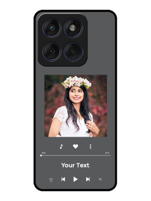 Custom Edge 60 Fusion Custom Glass Phone Case - Play The Music Design