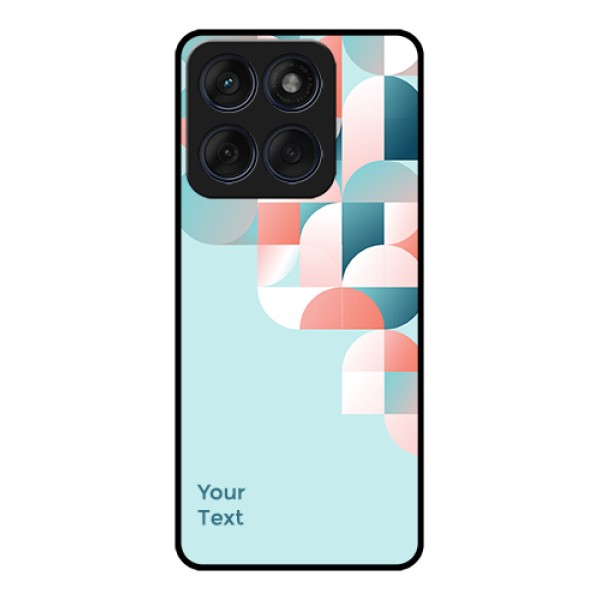 Edge 60 Fusion Custom Glass Phone Case - Stylish Semi - Circle Pattern Design Edge 60 Fusion Custom Glass Phone Case - Stylish Semi - Circle Pattern Design