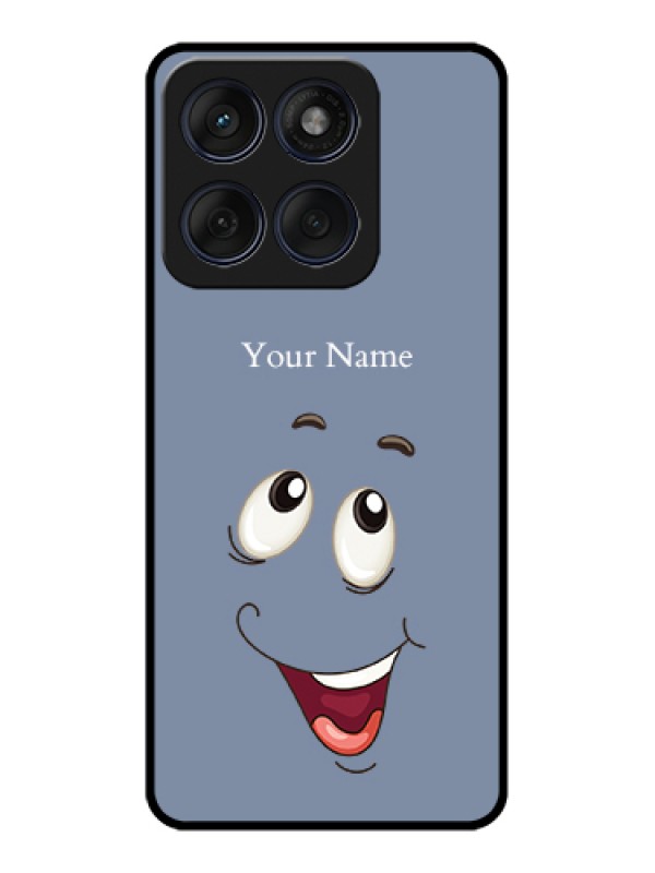 Custom Edge 60 Fusion Custom Glass Phone Case - Laughing Cartoon Face Design