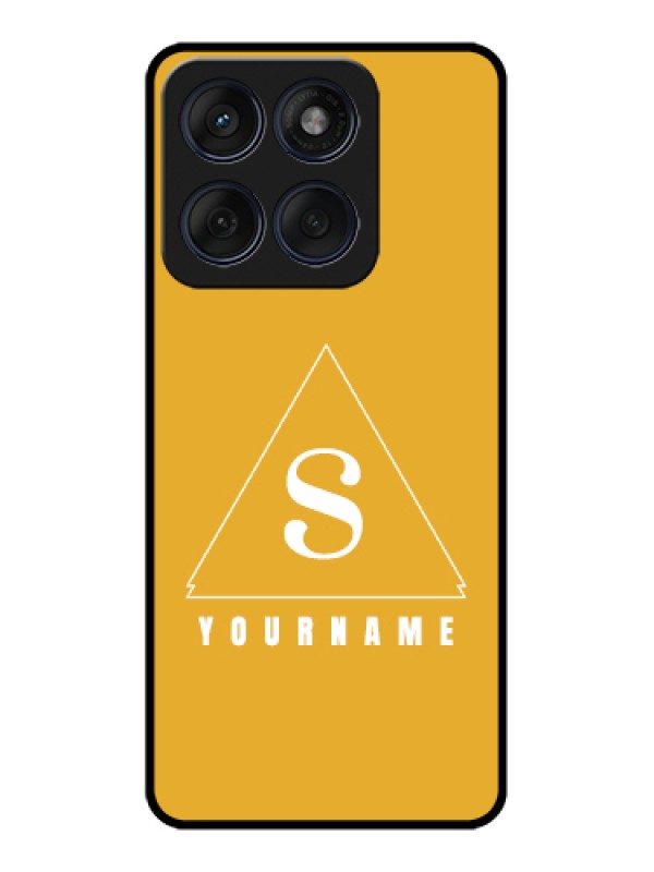 Custom Edge 60 Fusion Custom Glass Phone Case - Simple Triangle Design