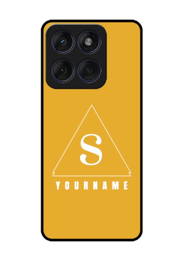 Edge 60 Fusion Custom Glass Phone Case - Simple Triangle Design