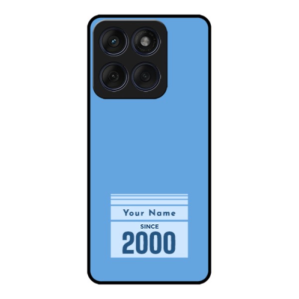 Edge 60 Fusion Custom Glass Phone Case - Custom Year Of Birth Design