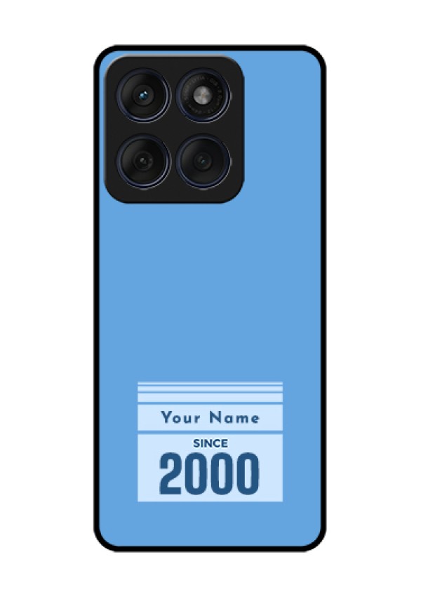 Edge 60 Fusion Custom Glass Phone Case - Custom Year Of Birth Design