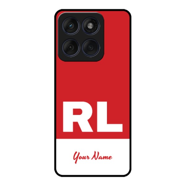Edge 60 Fusion Custom Glass Phone Case - Dual Tone Custom Text Design Edge 60 Fusion Custom Glass Phone Case - Dual Tone Custom Text Design