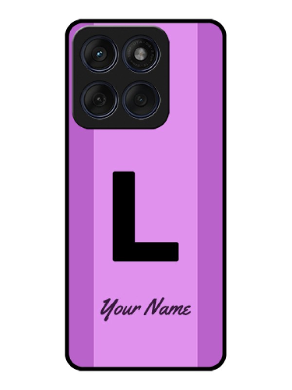 Custom Edge 60 Fusion Custom Glass Phone Case - Tricolor Custom Text Design