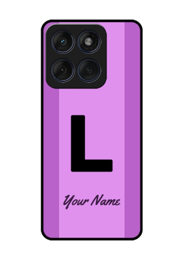 Edge 60 Fusion Custom Glass Phone Case - Tricolor Custom Text Design