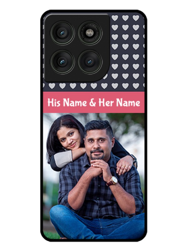 Custom Motorola Edge 60 Pro 5G Custom Glass Phone Case - Love Symbols Design