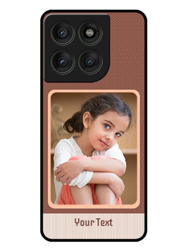 Custom Motorola Edge 60 Pro 5G Custom Glass Phone Case - Simple Pic Upload Design