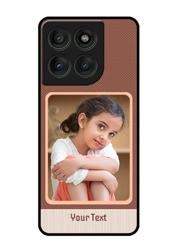 Motorola Edge 60 Pro 5G Custom Glass Phone Case - Simple Pic Upload Design