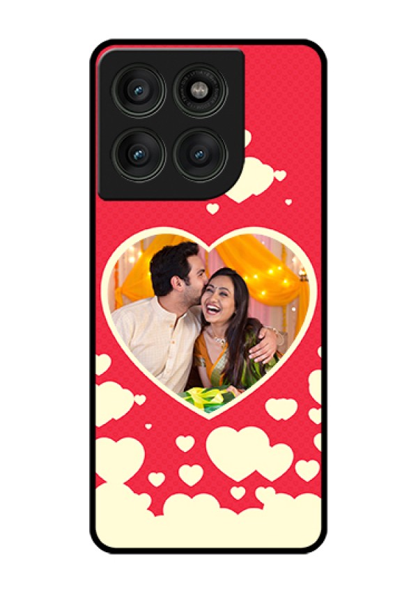 Motorola Edge 60 Pro 5G Custom Glass Phone Case - Love Symbols Phone Cover Design