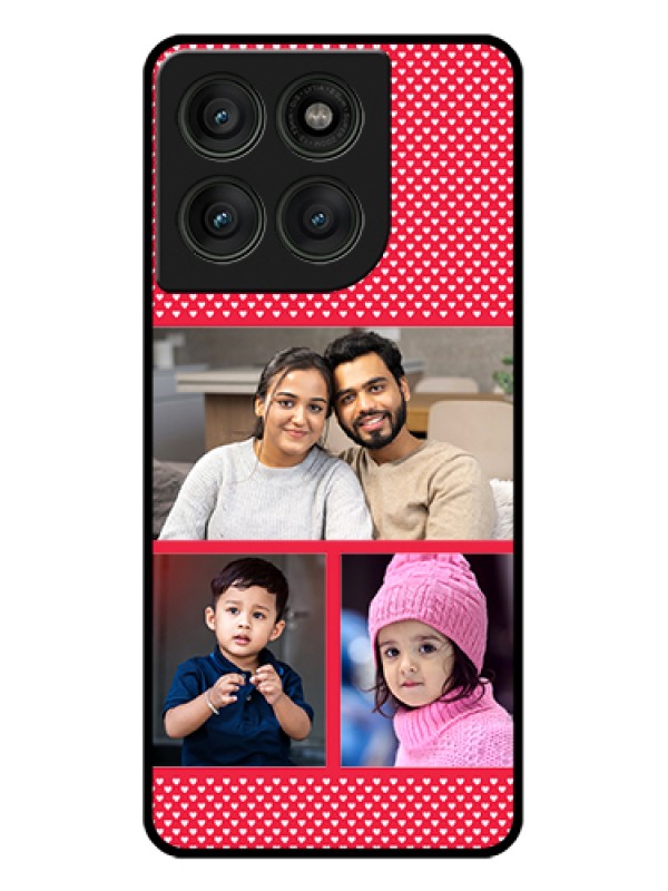 Custom Motorola Edge 60 Pro 5G Custom Glass Phone Case - Bulk Photo Upload Design