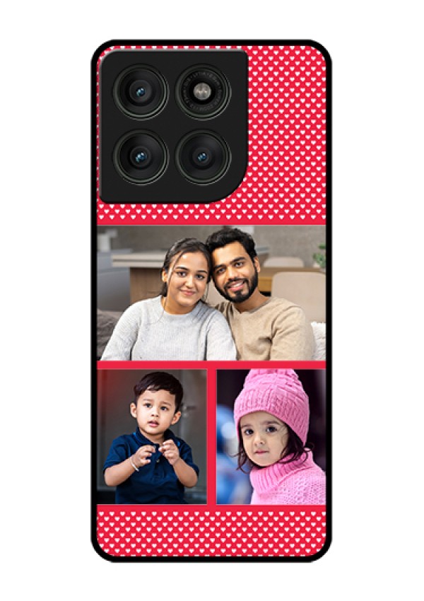 Motorola Edge 60 Pro 5G Custom Glass Phone Case - Bulk Photo Upload Design