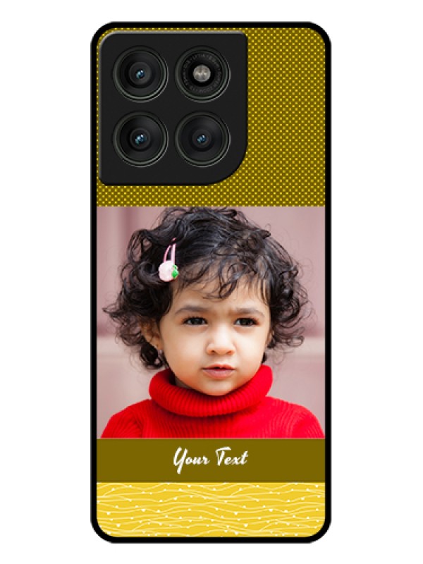 Custom Motorola Edge 60 Pro 5G Custom Glass Phone Case - Simple Green Color Design