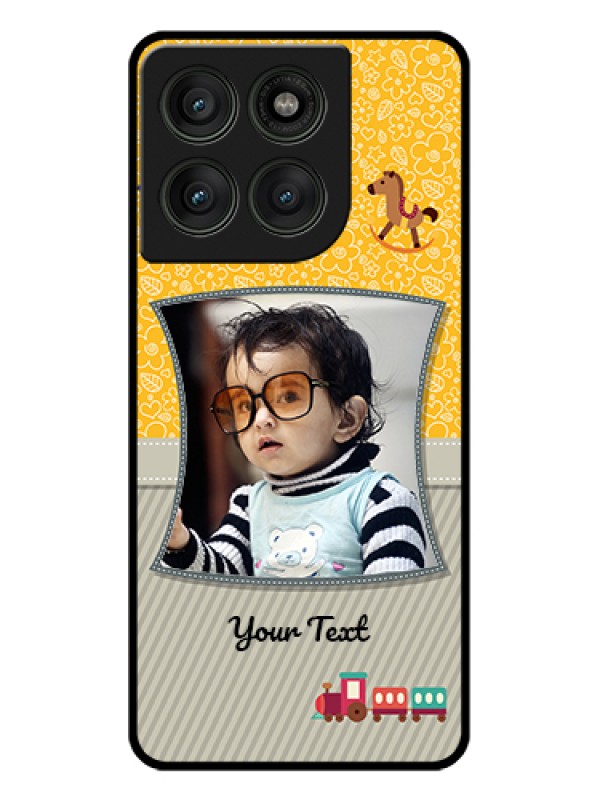 Custom Motorola Edge 60 Pro 5G Custom Glass Phone Case - Baby Picture Upload Design