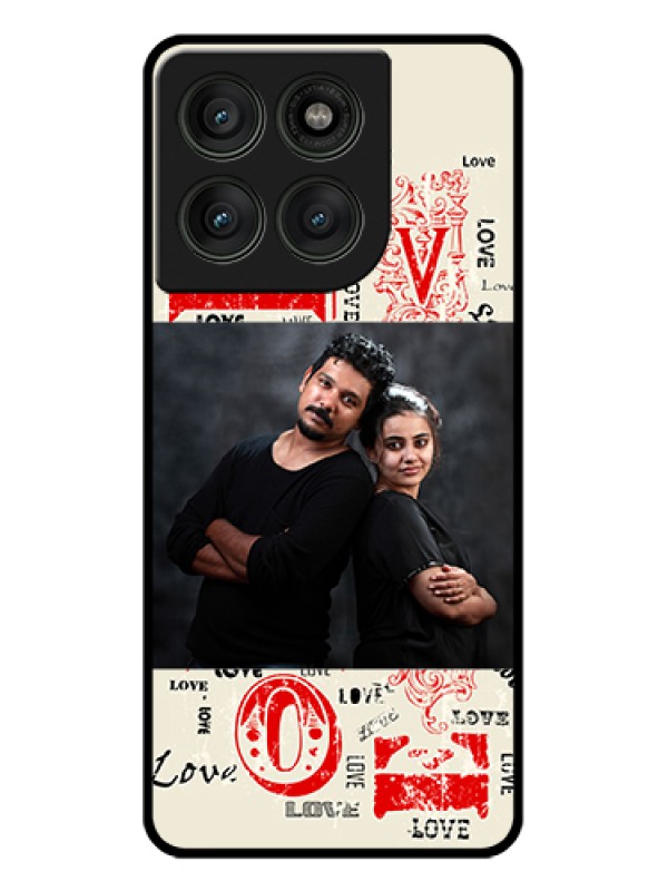 Custom Motorola Edge 60 Pro 5G Custom Glass Phone Case - Trendy Love Design Case