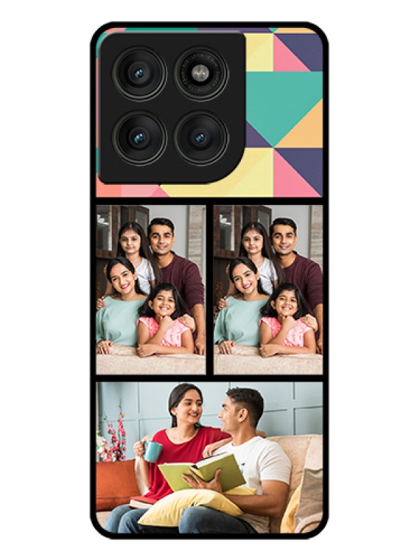 Custom Motorola Edge 60 Pro 5G Custom Glass Phone Case - Bulk Pic Upload Design