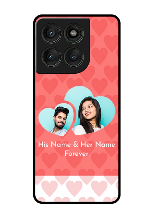 Motorola Edge 60 Pro 5G Custom Glass Phone Case - Couple Pic Upload Design