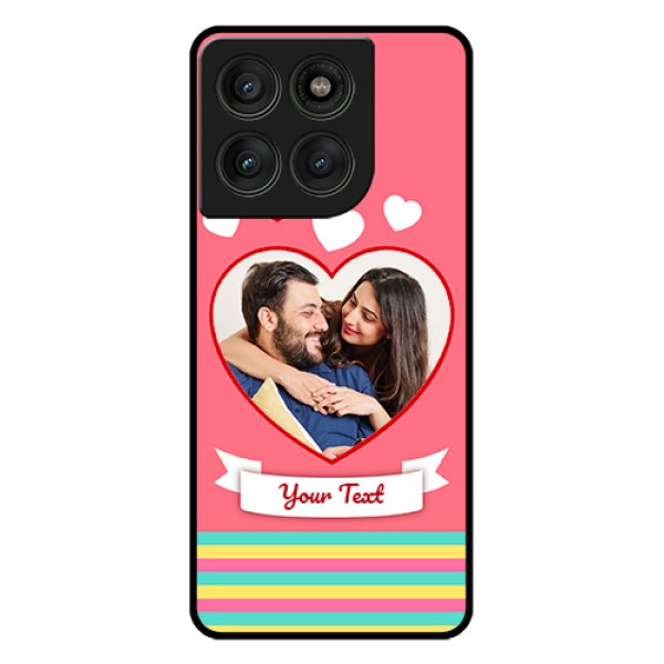 Motorola Edge 60 Pro 5G Custom Glass Phone Case - Love Shapes Doodle Design