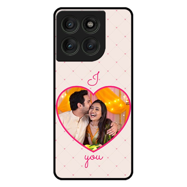 Motorola Edge 60 Pro 5G Custom Glass Phone Case - Heart Shape Design