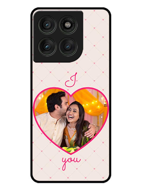 Custom Motorola Edge 60 Pro 5G Custom Glass Phone Case - Heart Shape Design