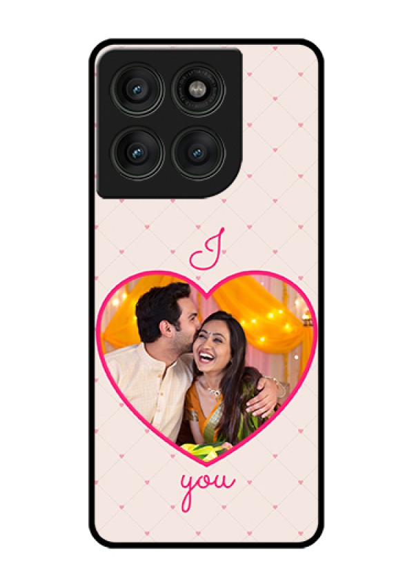 Motorola Edge 60 Pro 5G Custom Glass Phone Case - Heart Shape Design