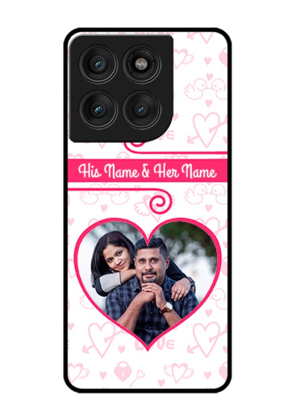 Motorola Edge 60 Pro 5G Custom Glass Phone Case - Heart Shape Love Design