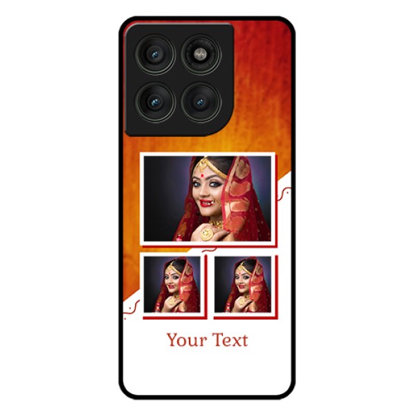Motorola Edge 60 Pro 5G Custom Glass Phone Case - Wedding Memories Design
