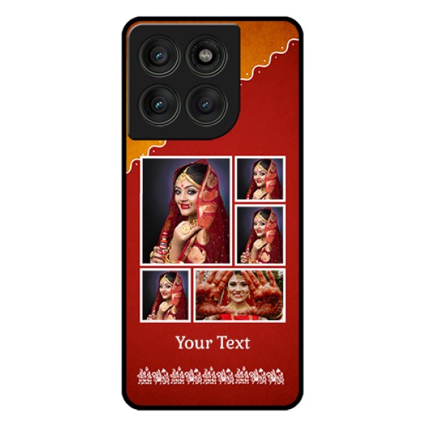 Motorola Edge 60 Pro 5G Custom Glass Phone Case - Wedding Pic Upload Design