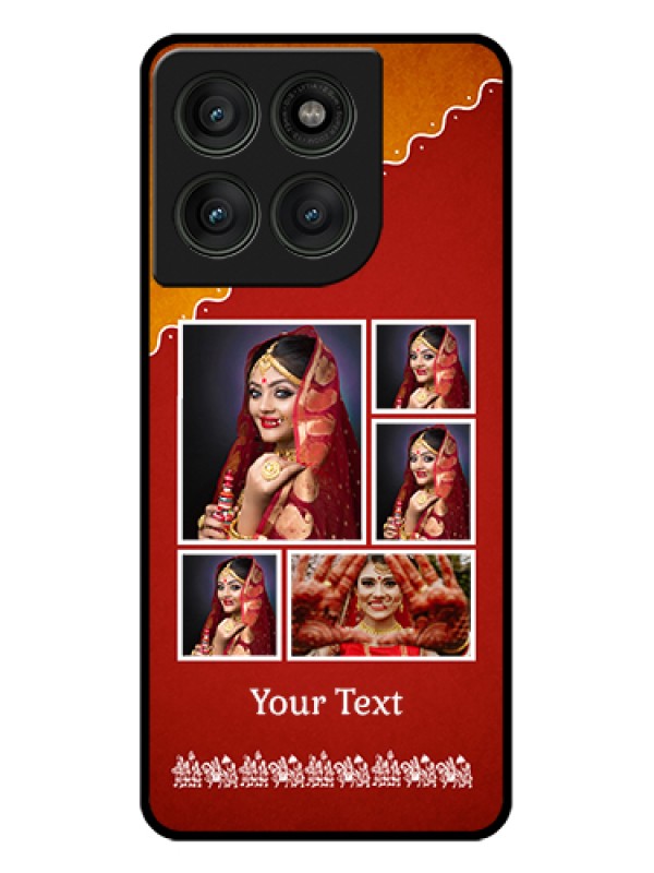 Custom Motorola Edge 60 Pro 5G Custom Glass Phone Case - Wedding Pic Upload Design