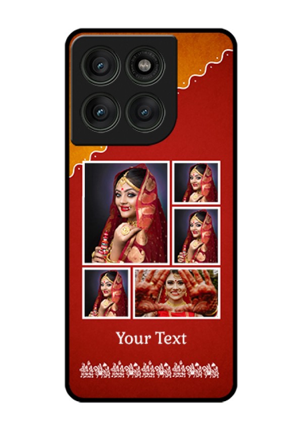 Motorola Edge 60 Pro 5G Custom Glass Phone Case - Wedding Pic Upload Design