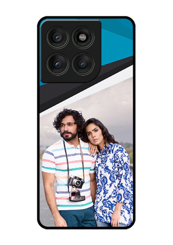 Motorola Edge 60 Pro 5G Custom Glass Phone Case - Simple Pattern Photo Upload Design
