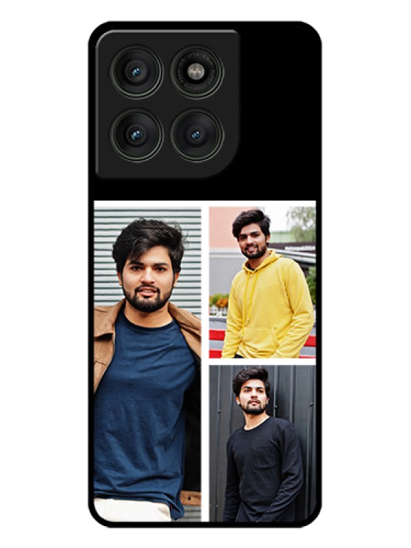 Custom Motorola Edge 60 Pro 5G Custom Glass Phone Case - Upload Multiple Picture Design