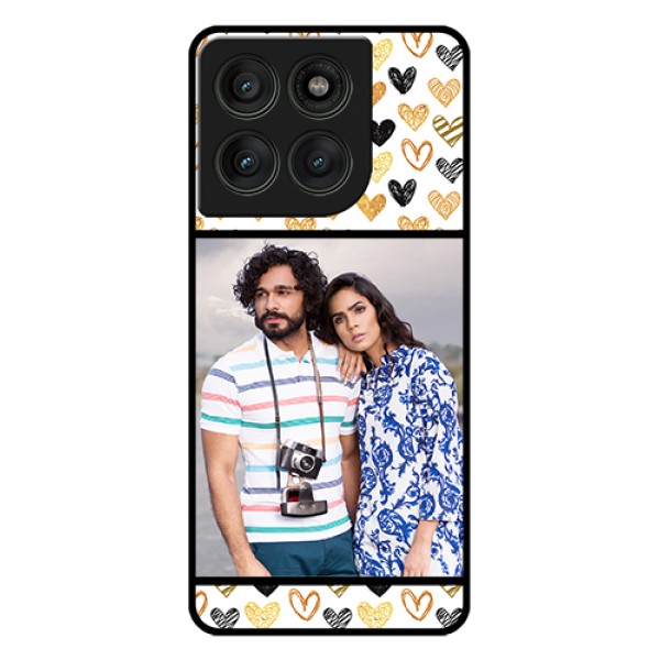 Motorola Edge 60 Pro 5G Custom Glass Phone Case - Love Symbol Design