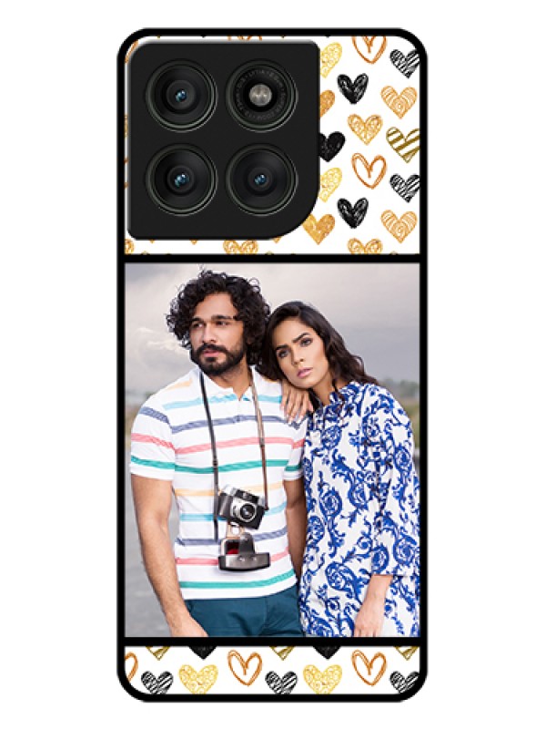 Custom Motorola Edge 60 Pro 5G Custom Glass Phone Case - Love Symbol Design