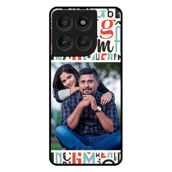 Motorola Edge 60 Pro 5G Custom Glass Phone Case - Alphabet Design