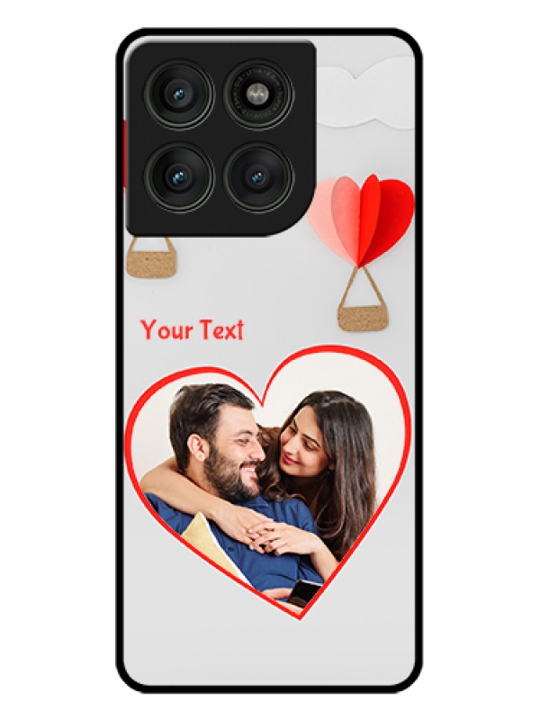 Custom Motorola Edge 60 Pro 5G Custom Glass Phone Case - Parachute Love Design