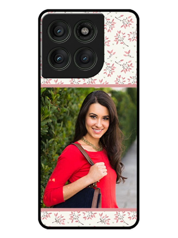 Custom Motorola Edge 60 Pro 5G Custom Glass Phone Case - Stunning Floral Design