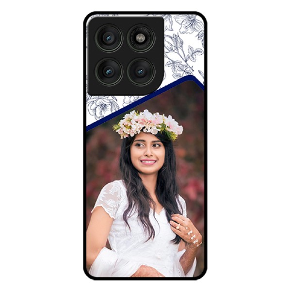 Motorola Edge 60 Pro 5G Custom Glass Phone Case - Classy Floral Design