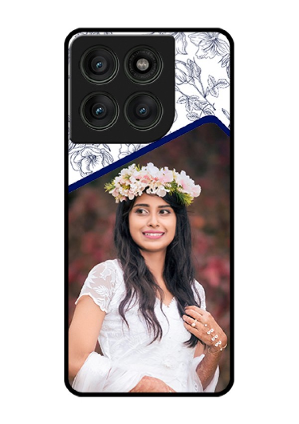Motorola Edge 60 Pro 5G Custom Glass Phone Case - Classy Floral Design