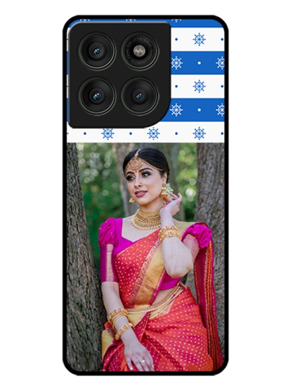 Custom Motorola Edge 60 Pro 5G Custom Glass Phone Case - Snow Pattern Design