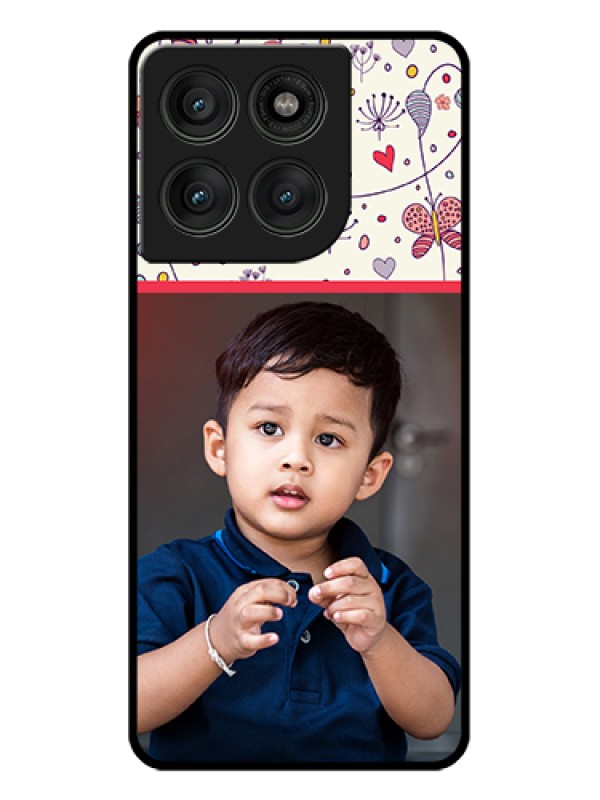 Custom Motorola Edge 60 Pro 5G Custom Glass Phone Case - Premium Floral Design