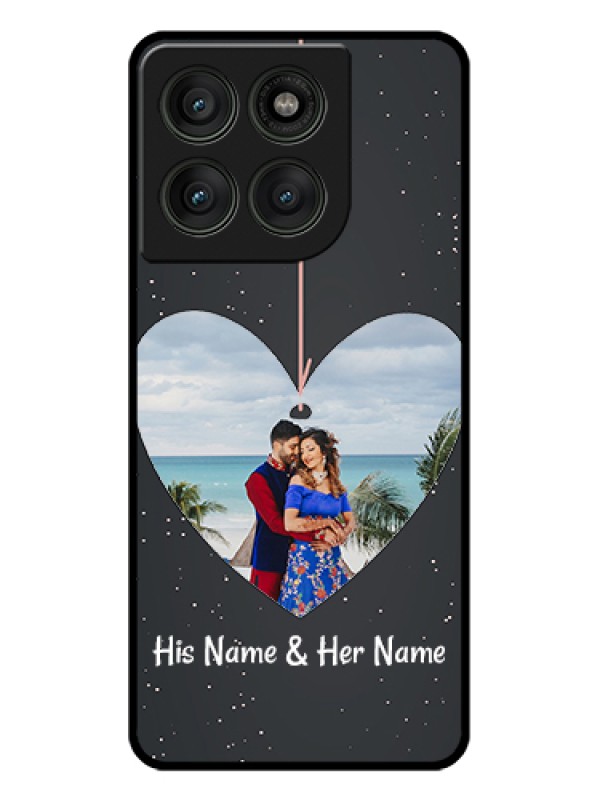 Custom Motorola Edge 60 Pro 5G Custom Glass Phone Case - Hanging Heart Design