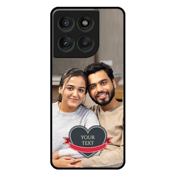 Motorola Edge 60 Pro 5G Custom Glass Phone Case - Just Married Couple Design