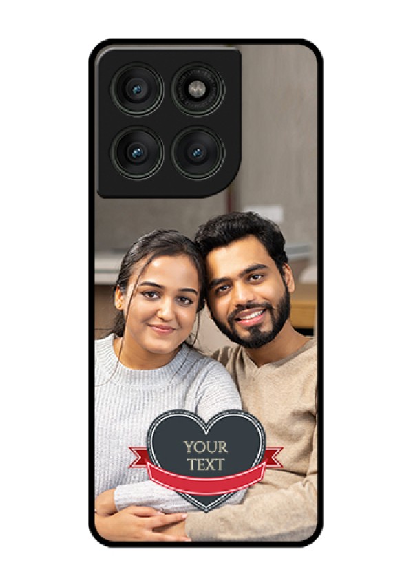 Motorola Edge 60 Pro 5G Custom Glass Phone Case - Just Married Couple Design
