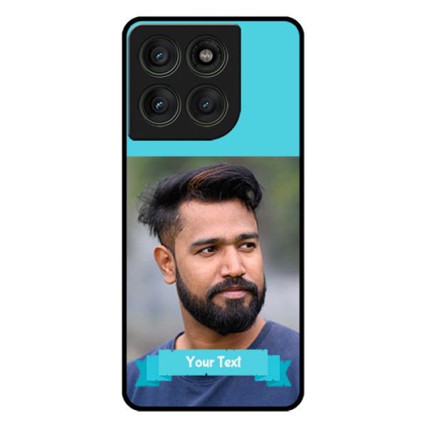 Motorola Edge 60 Pro 5G Custom Glass Phone Case - Blue Color Design