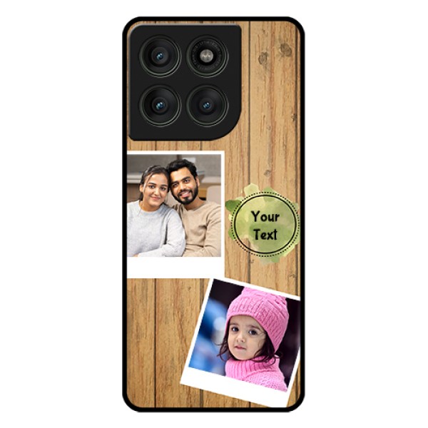 Motorola Edge 60 Pro 5G Custom Glass Phone Case - Wooden Texture Design
