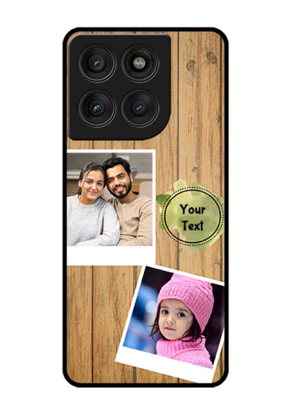 Motorola Edge 60 Pro 5G Custom Glass Phone Case - Wooden Texture Design